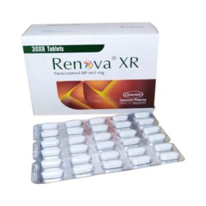 Image of Renova XR 665 mg extended-release tablet, a pain reliever by Opsonin Pharma Ltd.