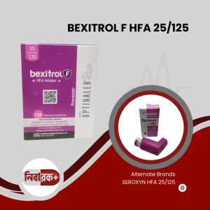 BEXITROL F HFA 25/125 Inhaler for Asthma Relief