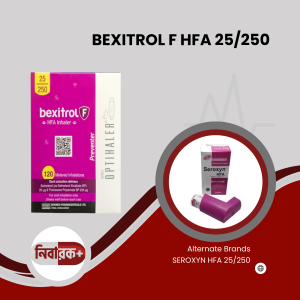 BEXITROL F HFA 25/250 Inhaler for Asthma Relief