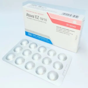 Atova EZ tablet image showing clear package label.