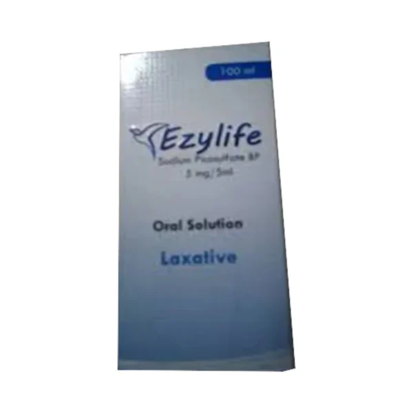 Ezylife 100 ml Oral Solution bottle with label, showing dosage information and usage details.