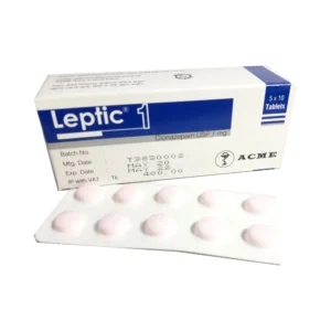 Leptic 1 tablet image with clear Clonazepam label